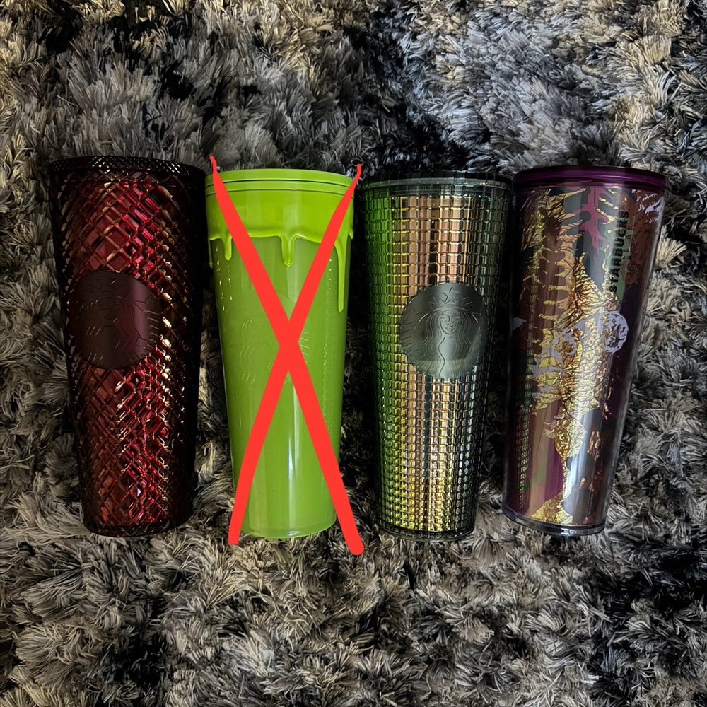 3 Starbucks holiday cup bundle